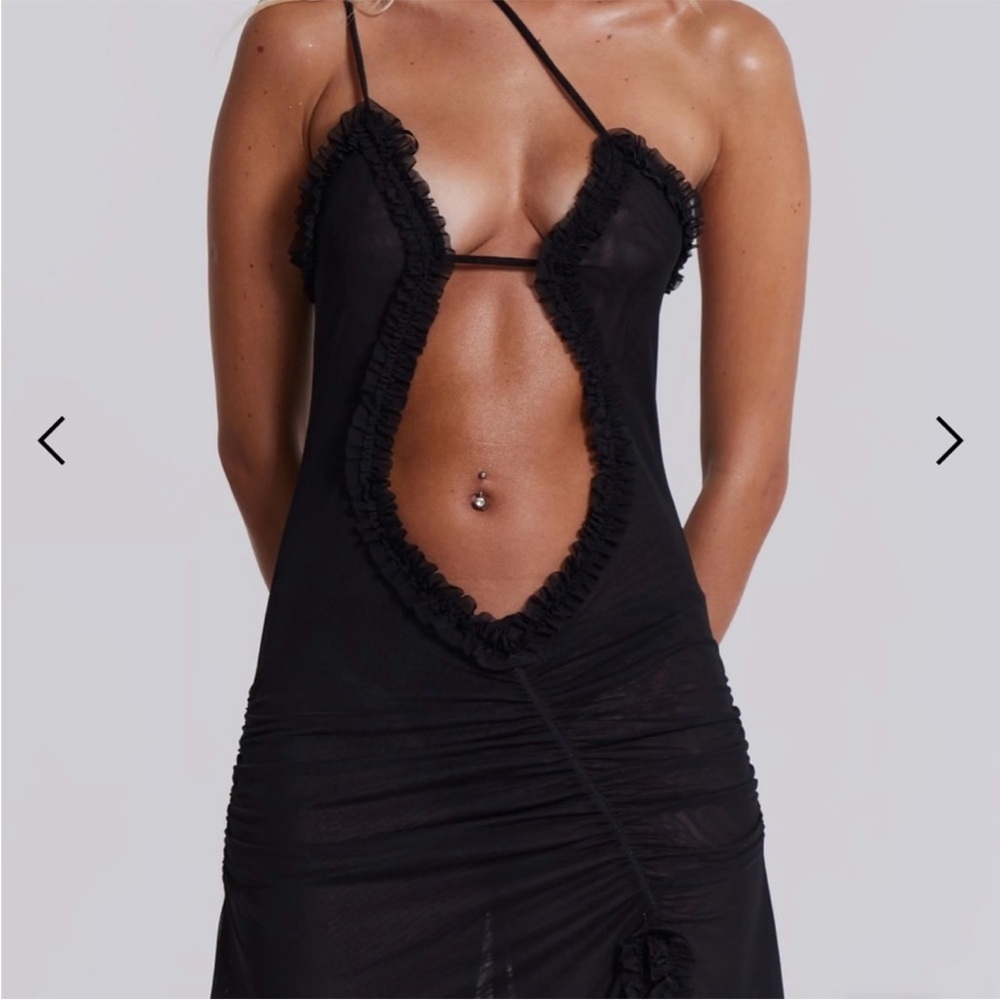 Jaded London Black Maxi Fatale Dress NWOT